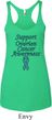 Support Ovarian Cancer Ladies Tri Blend Racerback