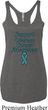 Support Ovarian Cancer Ladies Tri Blend Racerback
