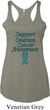Support Ovarian Cancer Ladies Tri Blend Racerback