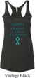 Support Ovarian Cancer Ladies Tri Blend Racerback