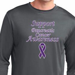 Support Pancreatic Cancer Awareness Dry Wicking Long Sleeve