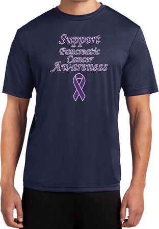 Support Pancreatic Cancer Awareness Dry Wicking T-shirt