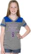 Support Pancreatic Cancer Awareness Girls Football Tee