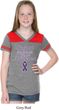Support Pancreatic Cancer Awareness Girls Football Tee