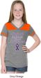 Support Pancreatic Cancer Awareness Girls Football Tee