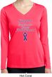 Support Pancreatic Cancer Awareness Ladies Dry Wicking Long Sleeve