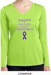Support Pancreatic Cancer Awareness Ladies Dry Wicking Long Sleeve