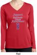 Support Pancreatic Cancer Awareness Ladies Dry Wicking Long Sleeve