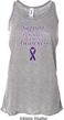 Support Pancreatic Cancer Awareness Ladies Flowy Racerback