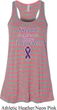 Support Pancreatic Cancer Awareness Ladies Flowy Racerback