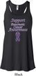 Support Pancreatic Cancer Awareness Ladies Flowy Racerback