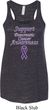 Support Pancreatic Cancer Awareness Ladies Flowy Racerback