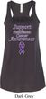 Support Pancreatic Cancer Awareness Ladies Flowy Racerback