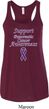 Support Pancreatic Cancer Awareness Ladies Flowy Racerback
