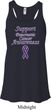 Support Pancreatic Cancer Awareness Ladies Flowy Racerback
