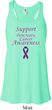 Support Pancreatic Cancer Awareness Ladies Flowy Racerback