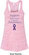 Support Pancreatic Cancer Awareness Ladies Flowy Racerback