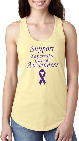 Support Pancreatic Cancer Awareness Ladies Ideal Racerback