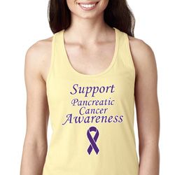 Support Pancreatic Cancer Awareness Ladies Ideal Racerback