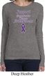Support Pancreatic Cancer Awareness Ladies Long Sleeve