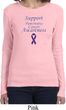 Support Pancreatic Cancer Awareness Ladies Long Sleeve