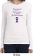 Support Pancreatic Cancer Awareness Ladies Long Sleeve