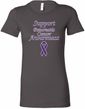 Support Pancreatic Cancer Awareness Ladies Longer Length Shirt