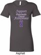 Support Pancreatic Cancer Awareness Ladies Longer Length Shirt