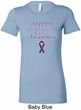 Support Pancreatic Cancer Awareness Ladies Longer Length Shirt