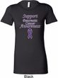 Support Pancreatic Cancer Awareness Ladies Longer Length Shirt