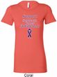Support Pancreatic Cancer Awareness Ladies Longer Length Shirt