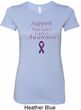 Support Pancreatic Cancer Awareness Ladies Longer Length Shirt
