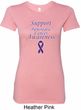Support Pancreatic Cancer Awareness Ladies Longer Length Shirt