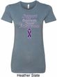 Support Pancreatic Cancer Awareness Ladies Longer Length Shirt