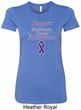 Support Pancreatic Cancer Awareness Ladies Longer Length Shirt