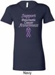 Support Pancreatic Cancer Awareness Ladies Longer Length Shirt