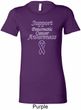 Support Pancreatic Cancer Awareness Ladies Longer Length Shirt