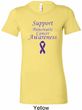 Support Pancreatic Cancer Awareness Ladies Longer Length Shirt