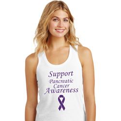 Support Pancreatic Cancer Awareness Ladies Racerback
