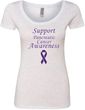 Support Pancreatic Cancer Awareness Ladies Scoop Neck