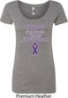 Support Pancreatic Cancer Awareness Ladies Scoop Neck
