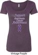 Support Pancreatic Cancer Awareness Ladies Scoop Neck