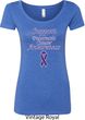 Support Pancreatic Cancer Awareness Ladies Scoop Neck