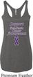 Support Pancreatic Cancer Awareness Ladies Tri Blend Racerback