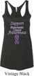 Support Pancreatic Cancer Awareness Ladies Tri Blend Racerback