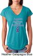 Support Pancreatic Cancer Awareness Ladies Tri Blend V-neck