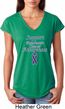Support Pancreatic Cancer Awareness Ladies Tri Blend V-neck