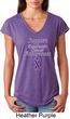 Support Pancreatic Cancer Awareness Ladies Tri Blend V-neck