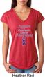 Support Pancreatic Cancer Awareness Ladies Tri Blend V-neck