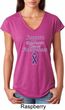 Support Pancreatic Cancer Awareness Ladies Tri Blend V-neck